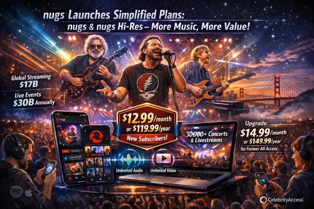 nugs Launches Simplified Subscription Plans with Attractive Welcome Offer