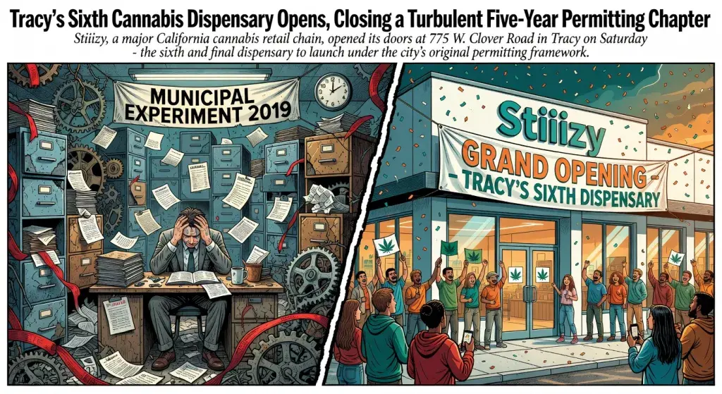 Tracy's Sixth Cannabis Dispensary Opens, Closing a Turbulent Five-Year Permitting Chapter