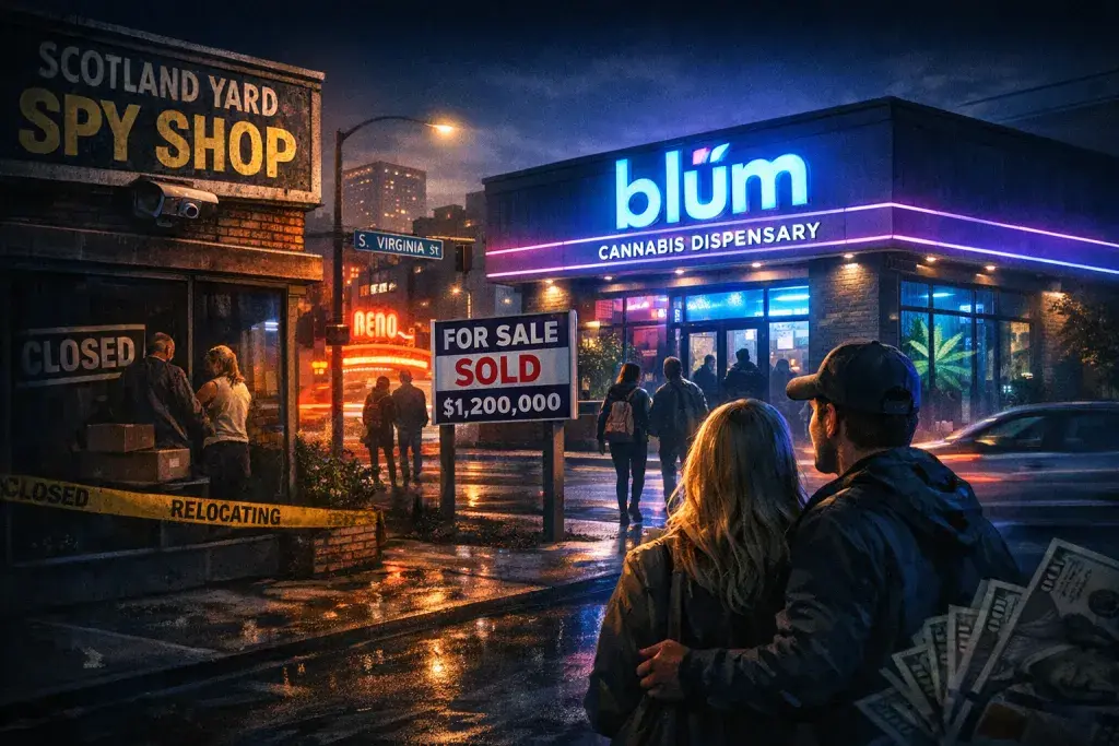Blüm Dispensary to Replace Reno Spy Shop in Midtown with $1.2 Million Purchase