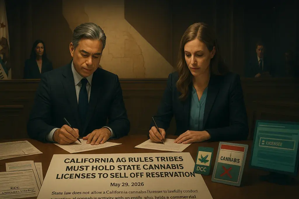 California AG Rules Tribes Must Hold State Cannabis Licenses to Sell Off Reservation