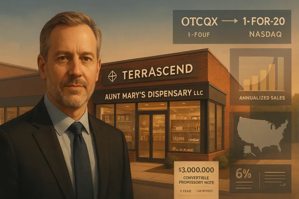 TerrAscend Moves to Acquire Fifth New Jersey Dispensary and Pursue Major Exchange Listing
