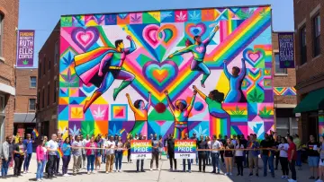 Two Michigan Cannabis Retailers Fund Public Mural for Pride